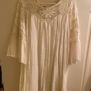 Boho Lace Dress knee length